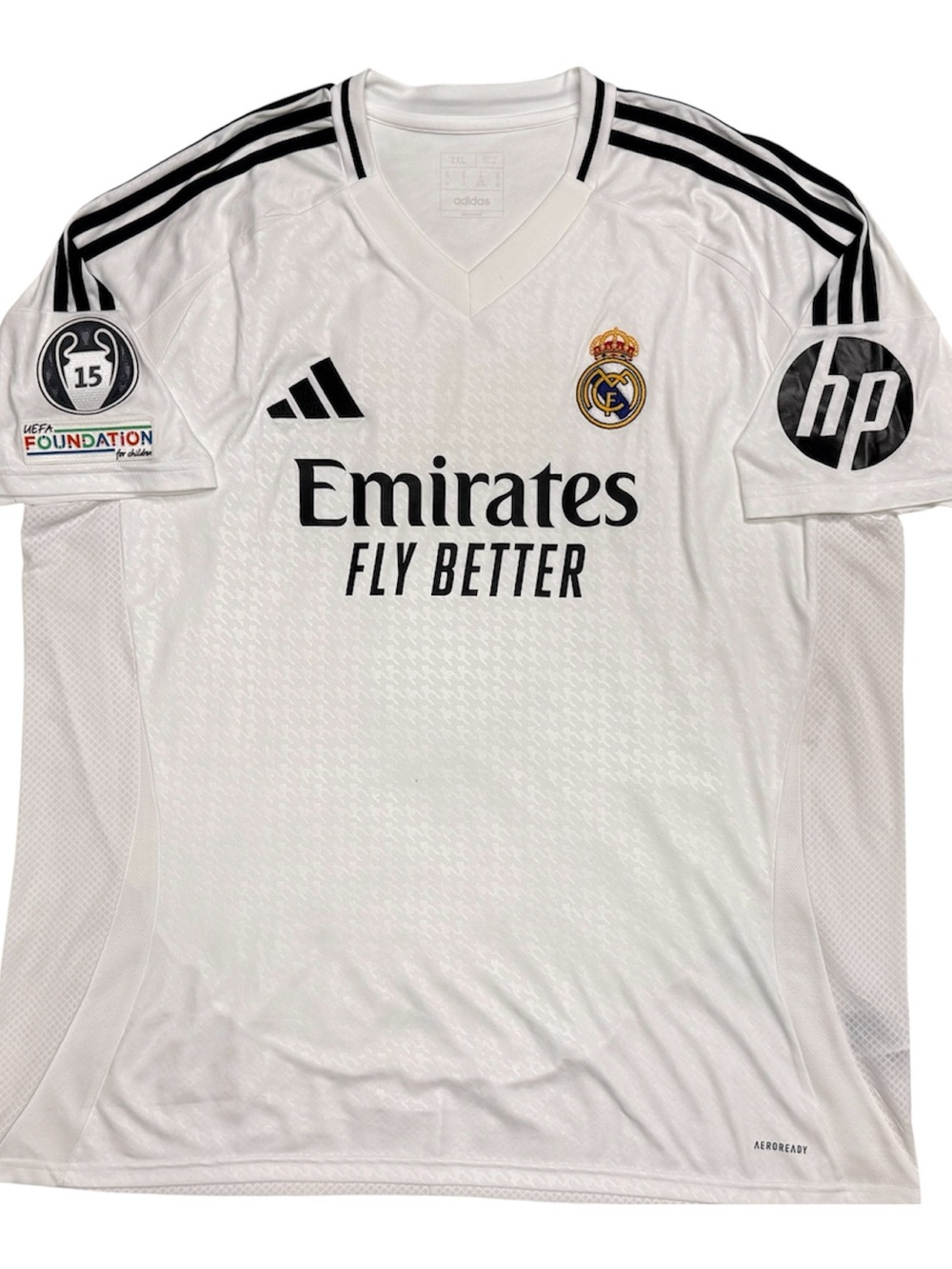 REAL MADRID 2024 / 25 ADIDAS Soccer Jersey / White Home Kit - Champions League